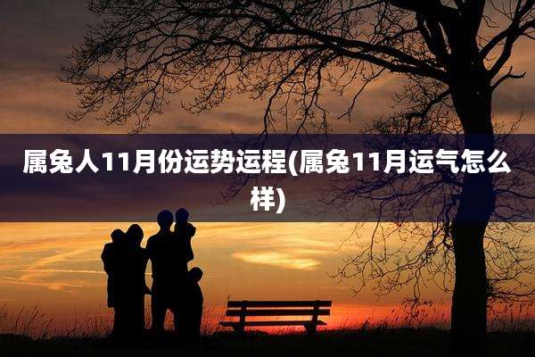属兔人11月份运势运程(属兔11月运气怎么样)