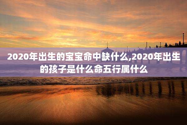 2020年出生的宝宝命中缺什么,2020年出生的孩子是什么命五行属什么