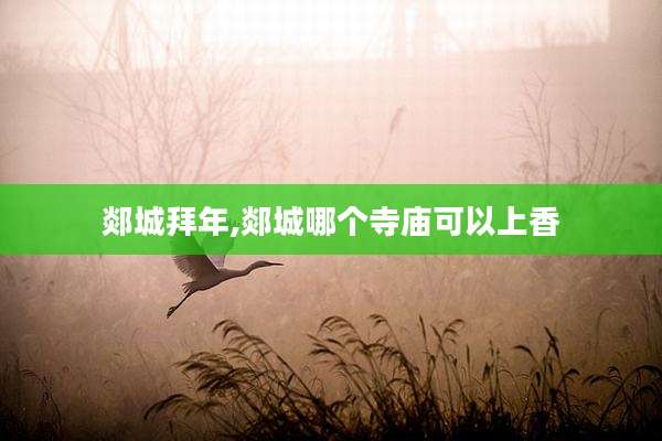 郯城拜年,郯城哪个寺庙可以上香