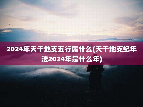 2024年天干地支五行属什么(天干地支纪年法2024年是什么年)
