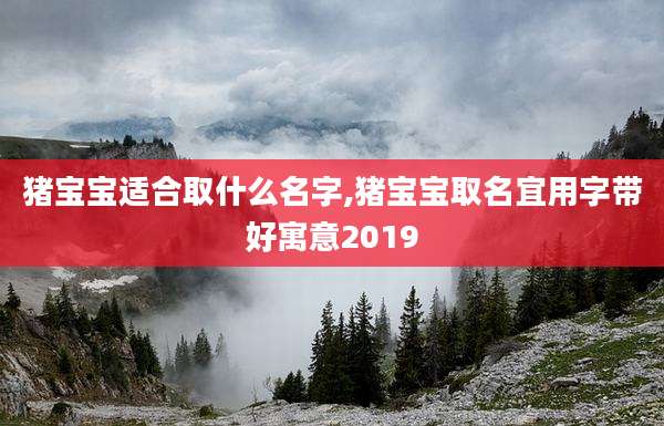 猪宝宝适合取什么名字,猪宝宝取名宜用字带好寓意2019