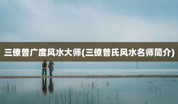 三僚曾广度风水大师(三僚曾氏风水名师简介)
