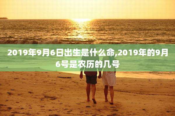 2019年9月6日出生是什么命,2019年的9月6号是农历的几号