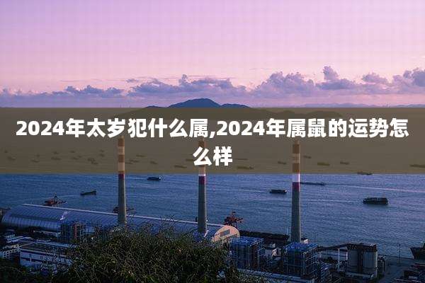 2024年太岁犯什么属,2024年属鼠的运势怎么样