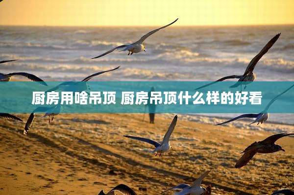 厨房用啥吊顶 厨房吊顶什么样的好看