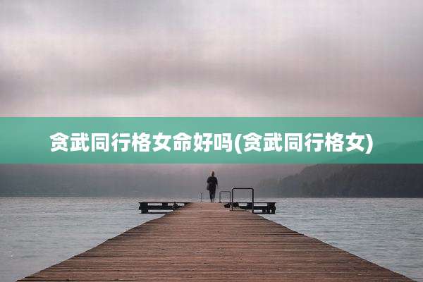 贪武同行格女命好吗(贪武同行格女)