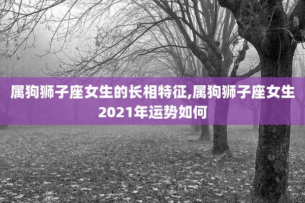 属狗狮子座女生的长相特征,属狗狮子座女生2021年运势如何