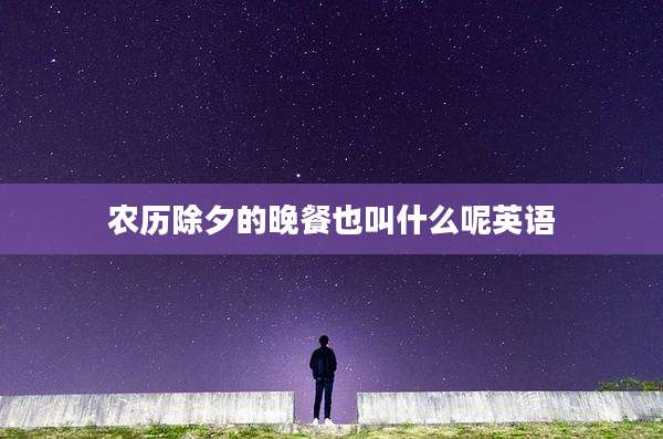 农历除夕的晚餐也叫什么呢英语