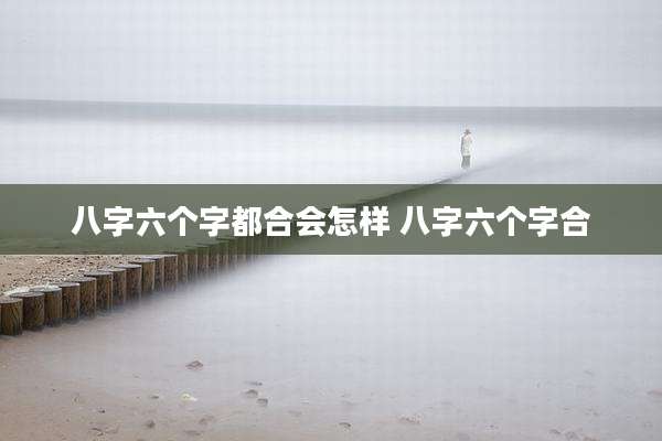 八字六个字都合会怎样 八字六个字合
