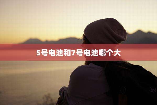 5号电池和7号电池哪个大
