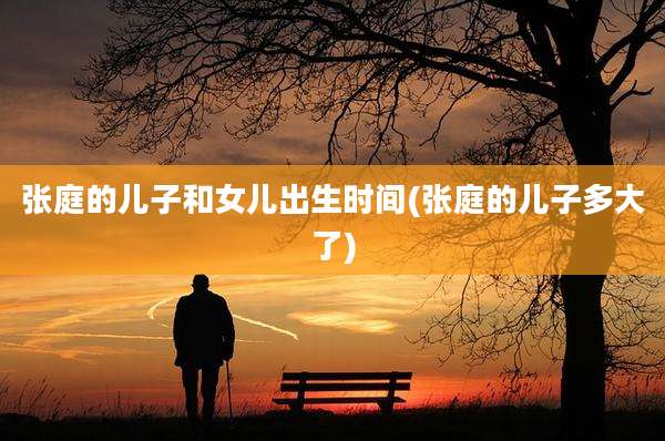 张庭的儿子和女儿出生时间(张庭的儿子多大了)