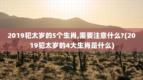 2019犯太岁的5个生肖,需要注意什么?(2019犯太岁的4大生肖是什么)