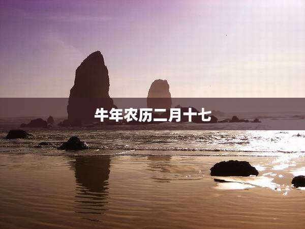 牛年农历二月十七