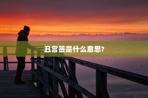 丑宫签是什么意思?
