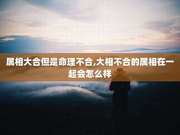 属相大合但是命理不合,大相不合的属相在一起会怎么样