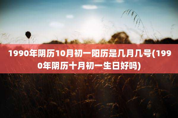 1990年阴历10月初一阳历是几月几号(1990年阴历十月初一生日好吗)