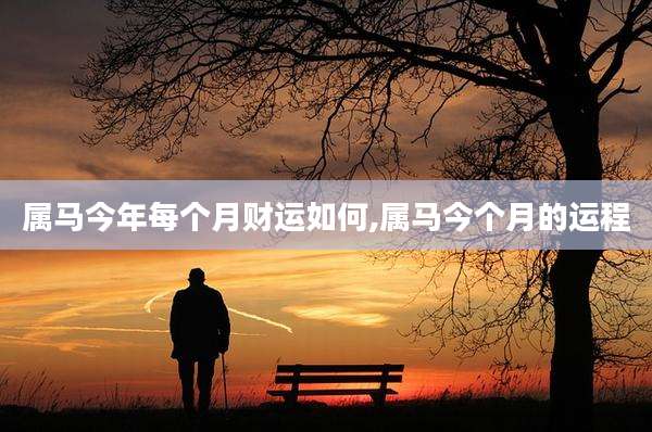 属马今年每个月财运如何,属马今个月的运程