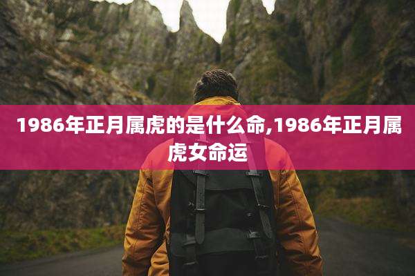 1986年正月属虎的是什么命,1986年正月属虎女命运