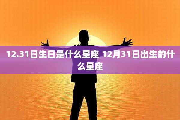 12.31日生日是什么星座 12月31日出生的什么星座
