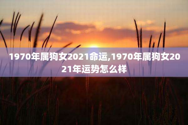1970年属狗女2021命运,1970年属狗女2021年运势怎么样