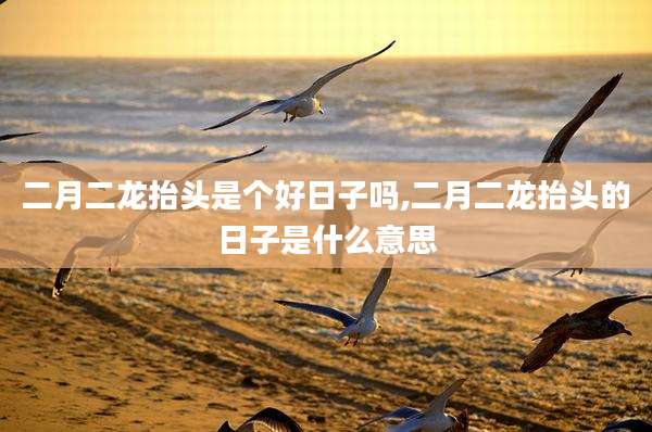 二月二龙抬头是个好日子吗,二月二龙抬头的日子是什么意思