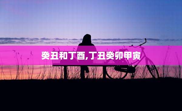 癸丑和丁酉,丁丑癸卯甲寅