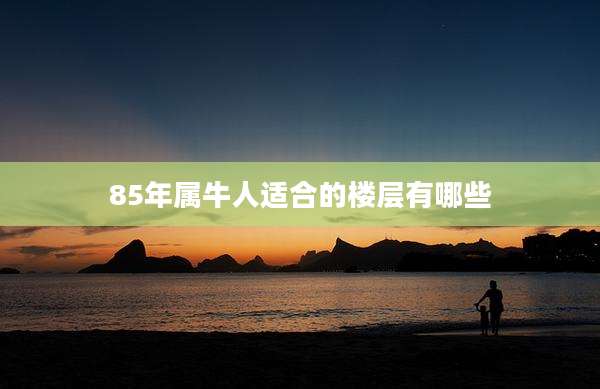 85年属牛人适合的楼层有哪些