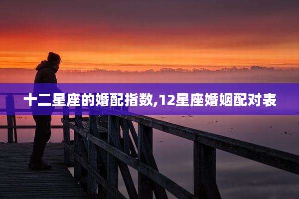十二星座的婚配指数,12星座婚姻配对表