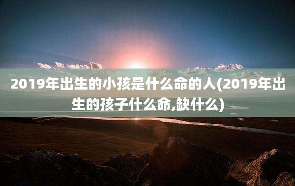 2019年出生的小孩是什么命的人(2019年出生的孩子什么命,缺什么)