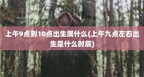上午9点到10点出生属什么(上午九点左右出生是什么时辰)