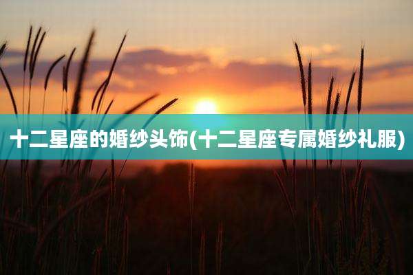 十二星座的婚纱头饰(十二星座专属婚纱礼服)