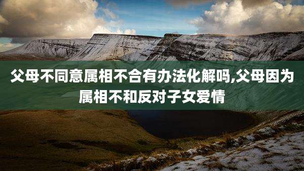 父母不同意属相不合有办法化解吗,父母因为属相不和反对子女爱情