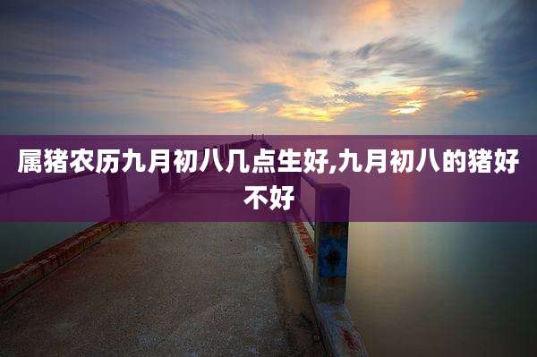 属猪农历九月初八几点生好,九月初八的猪好不好