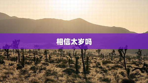 相信太岁吗