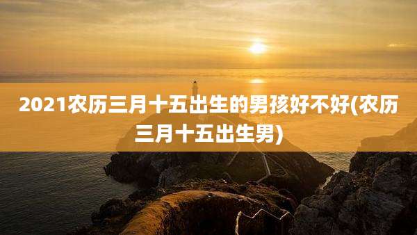2021农历三月十五出生的男孩好不好(农历三月十五出生男)