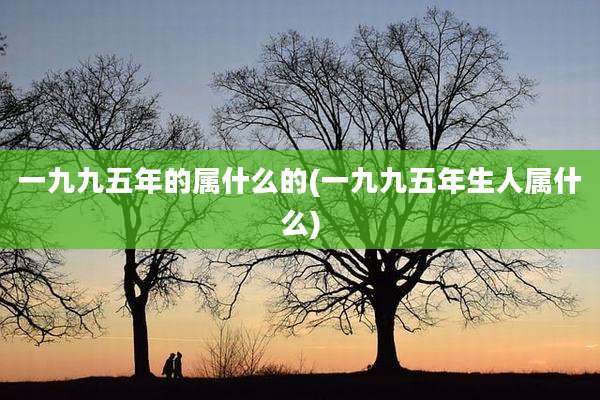 一九九五年的属什么的(一九九五年生人属什么)