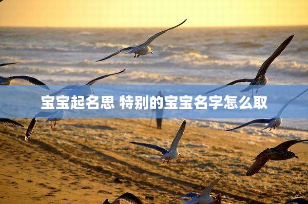 宝宝起名思 特别的宝宝名字怎么取