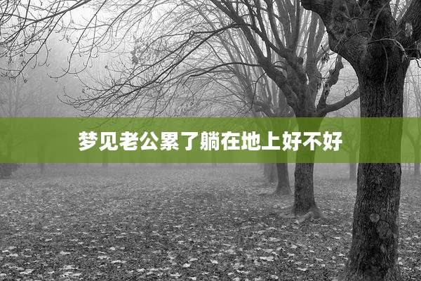 梦见老公累了躺在地上好不好