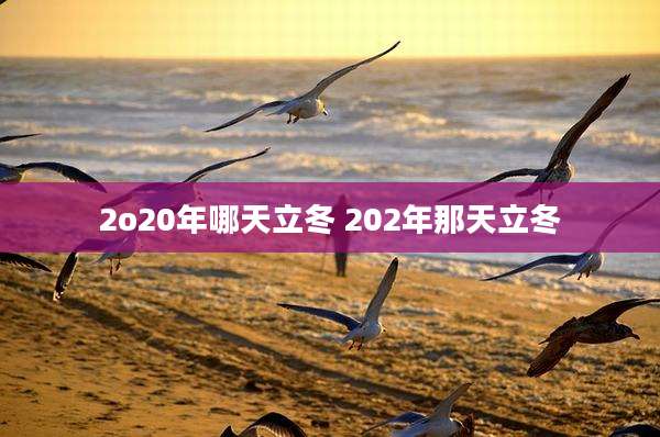 2o20年哪天立冬 202年那天立冬