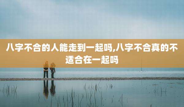 八字不合的人能走到一起吗,八字不合真的不适合在一起吗