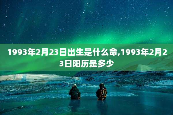 1993年2月23日出生是什么命,1993年2月23日阳历是多少