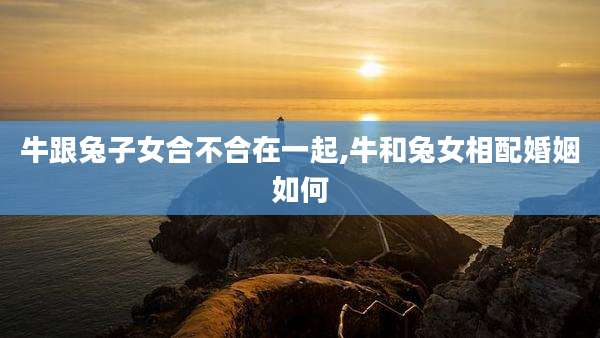 牛跟兔子女合不合在一起,牛和兔女相配婚姻如何