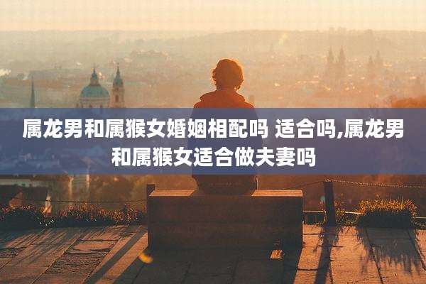 属龙男和属猴女婚姻相配吗 适合吗,属龙男和属猴女适合做夫妻吗