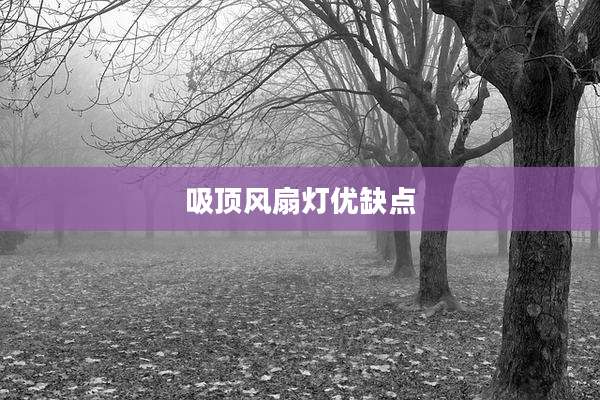 吸顶风扇灯优缺点