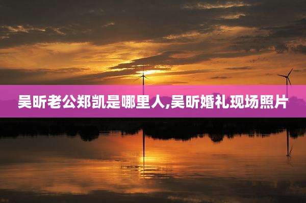 吴昕老公郑凯是哪里人,吴昕婚礼现场照片