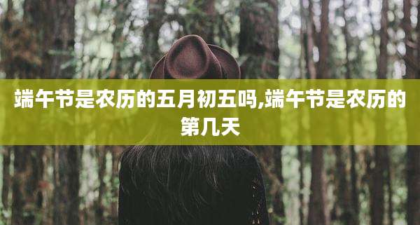 端午节是农历的五月初五吗,端午节是农历的第几天