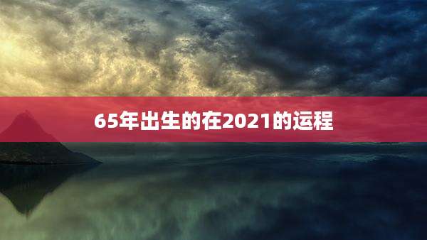 65年出生的在2021的运程