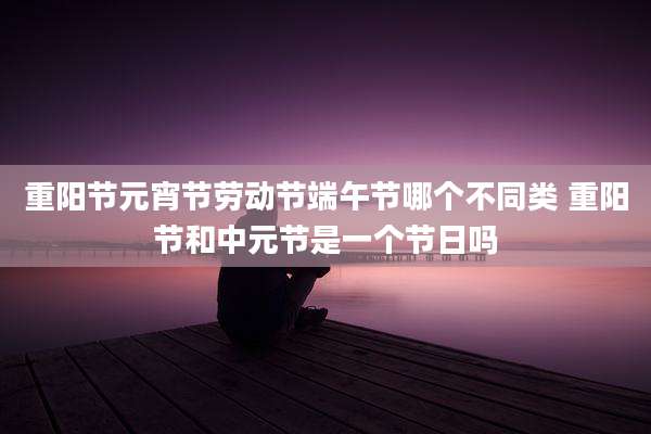 重阳节元宵节劳动节端午节哪个不同类 重阳节和中元节是一个节日吗
