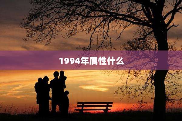 1994年属性什么