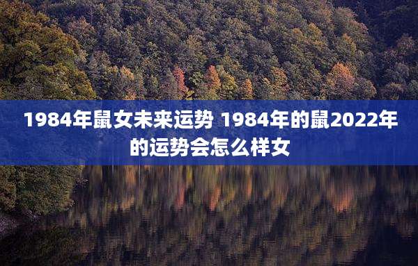1984年鼠女未来运势 1984年的鼠2022年的运势会怎么样女